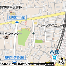 埼玉県草加市谷塚町705周辺の地図