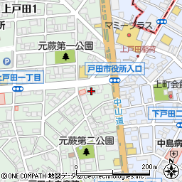 埼玉県戸田市上戸田2丁目1-16周辺の地図