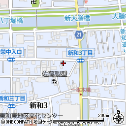 埼玉県三郷市新和3丁目161周辺の地図