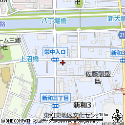 埼玉県三郷市新和3丁目104周辺の地図