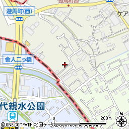 埼玉県草加市遊馬町114-2周辺の地図