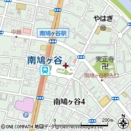 武南警察署南鳩ヶ谷駅前交番周辺の地図