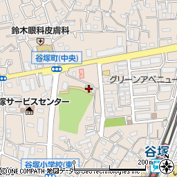 埼玉県草加市谷塚町777周辺の地図
