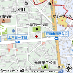 セブンイレブン戸田市役所南通り店周辺の地図