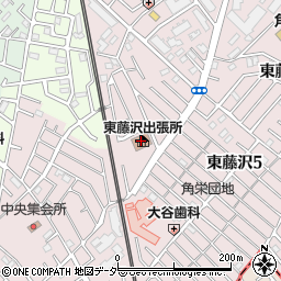 入間市立東藤沢公民館周辺の地図
