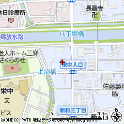 埼玉県三郷市新和3丁目28周辺の地図