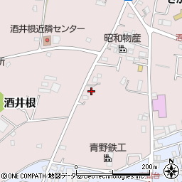 千葉県柏市酒井根周辺の地図