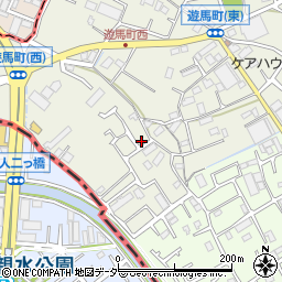 埼玉県草加市遊馬町101-8周辺の地図