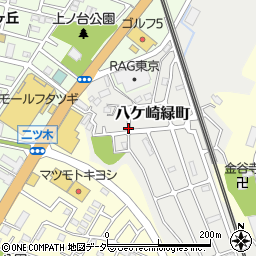 千葉県松戸市八ケ崎緑町周辺の地図