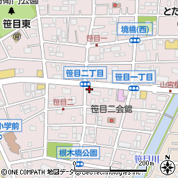 ファミリーマート戸田笹目二丁目店周辺の地図