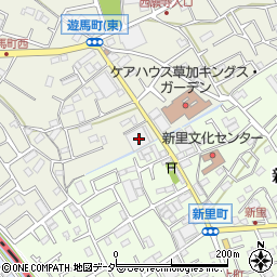 埼玉県草加市遊馬町178周辺の地図
