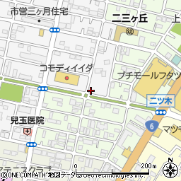 千葉県松戸市三ケ月1440周辺の地図