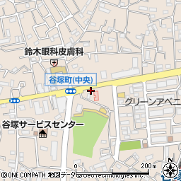 埼玉県草加市谷塚町833周辺の地図
