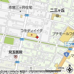 千葉県松戸市三ケ月1425周辺の地図