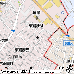 埼玉県入間市東藤沢4丁目周辺の地図