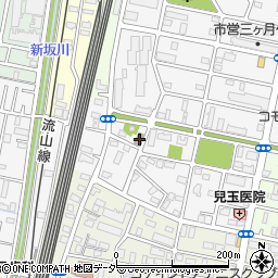千葉県松戸市三ケ月1451周辺の地図