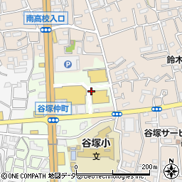 お多福 草加店周辺の地図