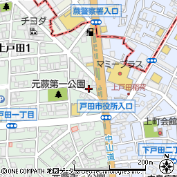 埼玉県戸田市上戸田1丁目2-5周辺の地図