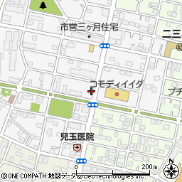 千葉県松戸市三ケ月1319周辺の地図