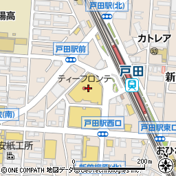居炉鶏 戸田店周辺の地図