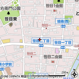 聖教新聞　戸田販売店周辺の地図