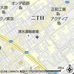 久野産業株式会社　八潮倉庫周辺の地図