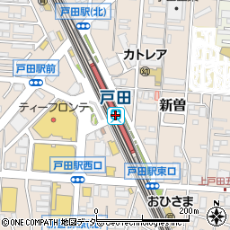 日月堂　戸田店周辺の地図