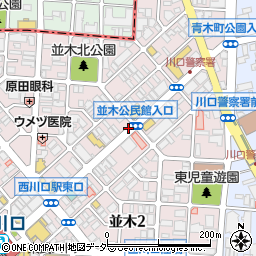 駅前通り周辺の地図