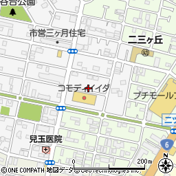 千葉県松戸市三ケ月1417周辺の地図