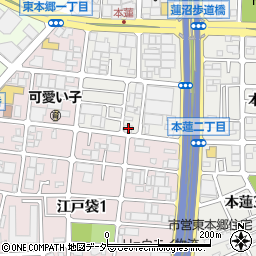 埼玉県川口市本蓮2丁目6-1周辺の地図