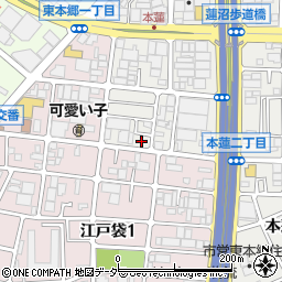 埼玉県川口市本蓮2丁目1-20周辺の地図