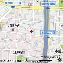 埼玉県川口市本蓮2丁目6-2周辺の地図