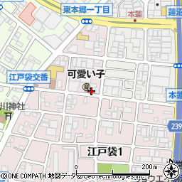 ファミリーマート川口江戸袋店周辺の地図