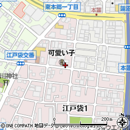 ファミリーマート川口江戸袋店周辺の地図