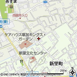 埼玉県草加市遊馬町1100周辺の地図