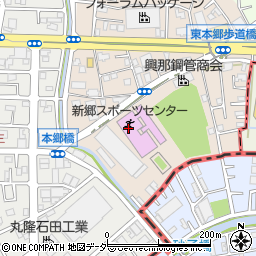 川口市立新郷スポーツセンター周辺の地図