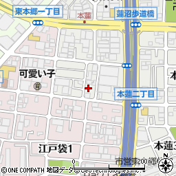 埼玉県川口市本蓮2丁目6-3周辺の地図