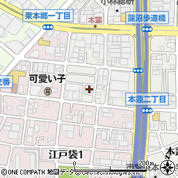 埼玉県川口市本蓮2丁目2周辺の地図