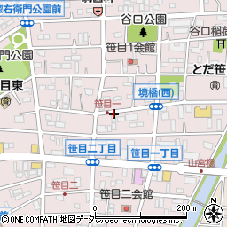 齋藤邸_笹目akippa駐車場周辺の地図