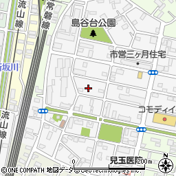 千葉県松戸市三ケ月1303周辺の地図