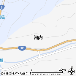 福井県南越前町（南条郡）河内周辺の地図