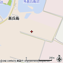 千葉県印西市甚兵衛周辺の地図