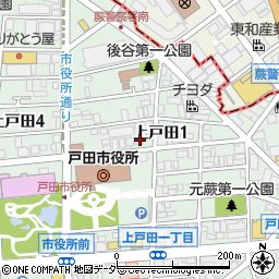 埼玉県戸田市上戸田1丁目19-5周辺の地図