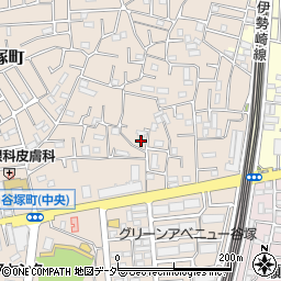 埼玉県草加市谷塚町1394周辺の地図