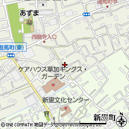 埼玉県草加市遊馬町1088-7周辺の地図