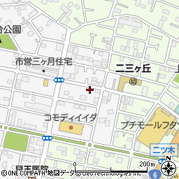 千葉県松戸市三ケ月1401周辺の地図