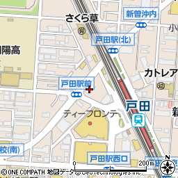 無添くら寿司 戸田駅前店周辺の地図