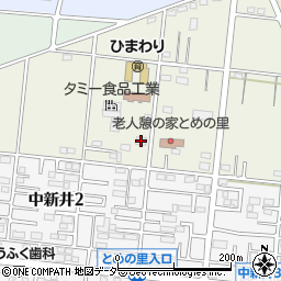 中新井自治会館周辺の地図