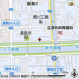 埼玉県三郷市新和1丁目521-1周辺の地図