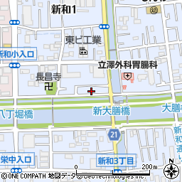 埼玉県三郷市新和1丁目521-2周辺の地図